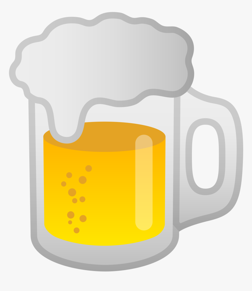 Google Beer Foam Emoji , Png Download - Android Beer Emoji, Transparent Png, Free Download