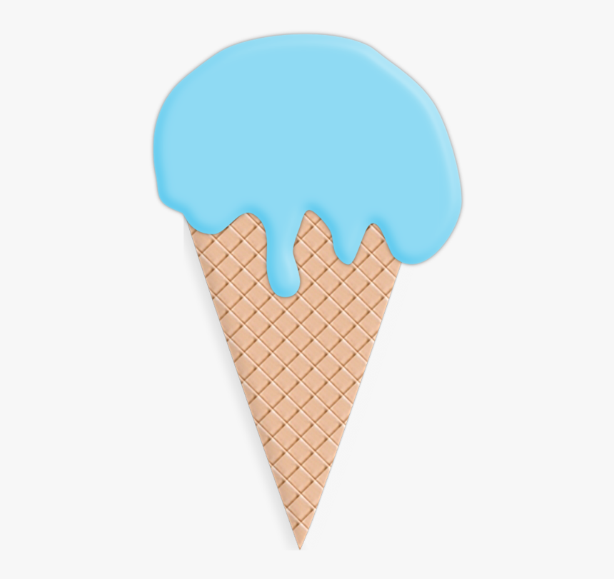 Ice Cream Cone Clip Art Blue - Blue Ice Cream Cone Clip Art, HD Png Download, Free Download