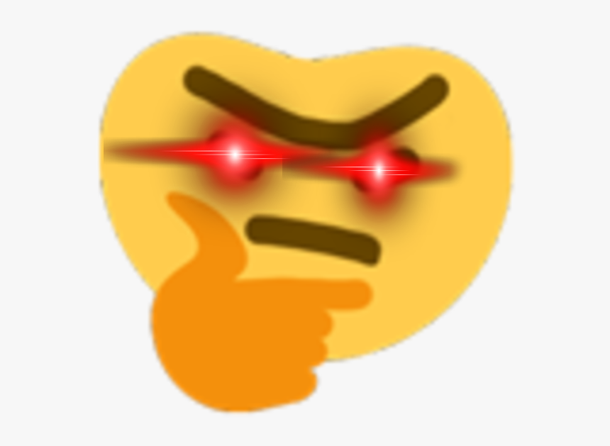 Hyperdrunkthonk Discord Emoji - Thinking Emoji Deep Fried, HD Png Download, Free Download