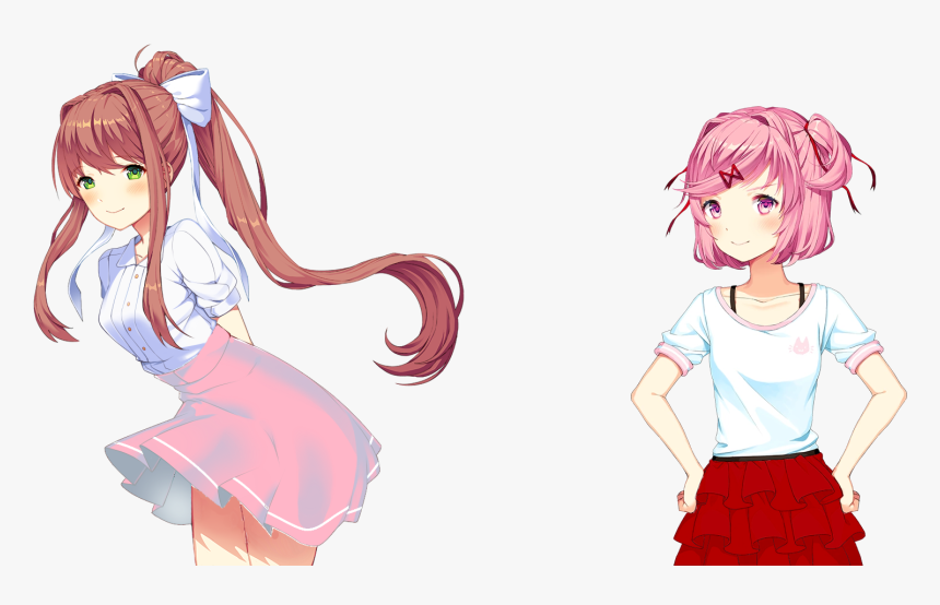 Doki Doki Literature Club Monika Outfit , Png Download - Doki Doki Literature Club Monika Thicc, Transparent Png, Free Download