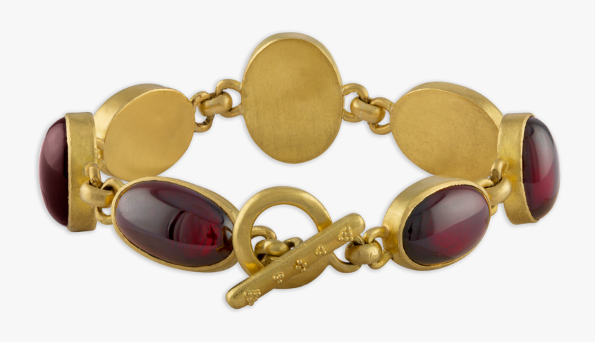 Garnet Cabochon Bracelet - Bracelet, HD Png Download, Free Download