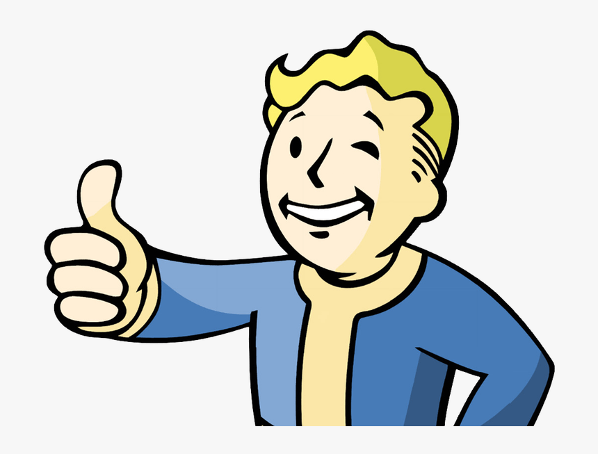 Transparent Thumbs Up - Vault Boy, HD Png Download, Free Download