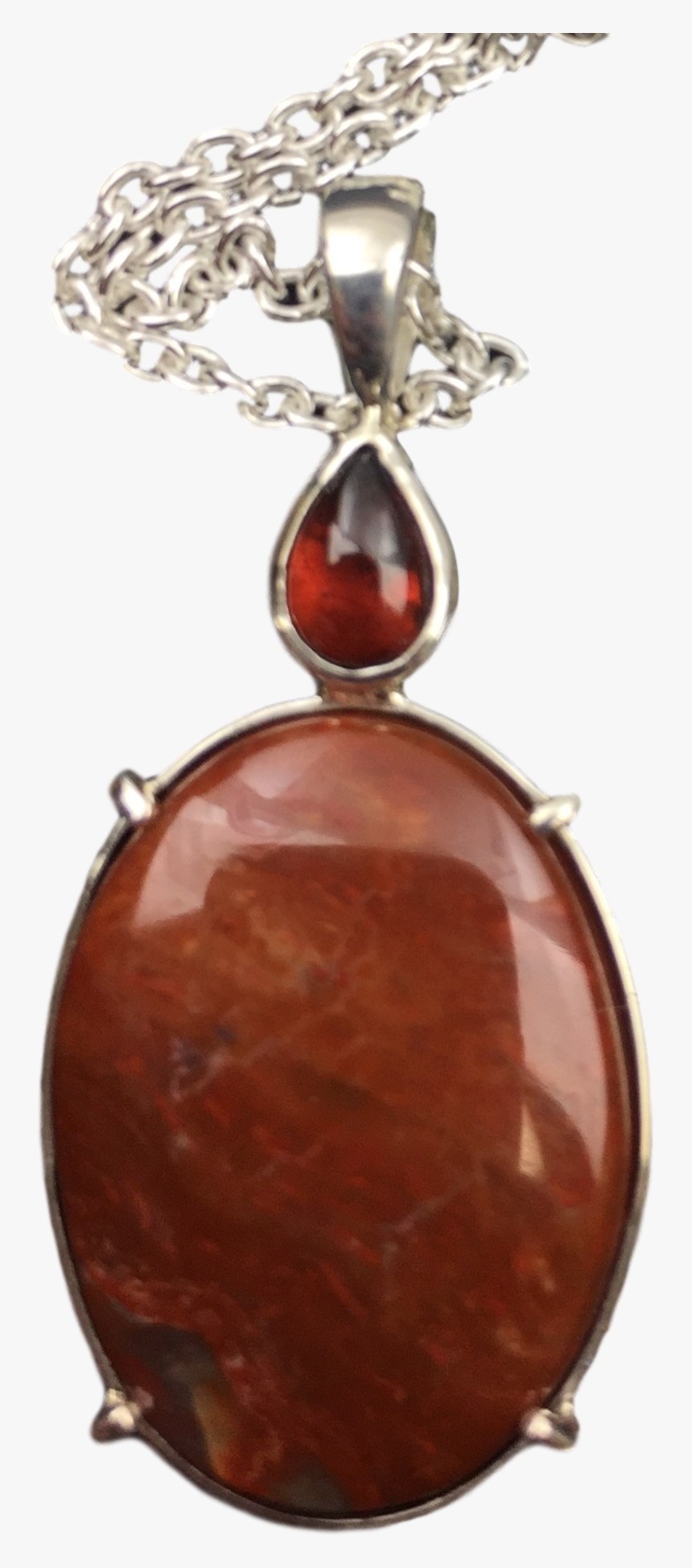 Red Jasper & Garnet Pendant - Crystal, HD Png Download, Free Download