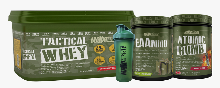 Tactical Whey Eaammo Atomic Bomb Free Shaker - Fruit, HD Png Download, Free Download