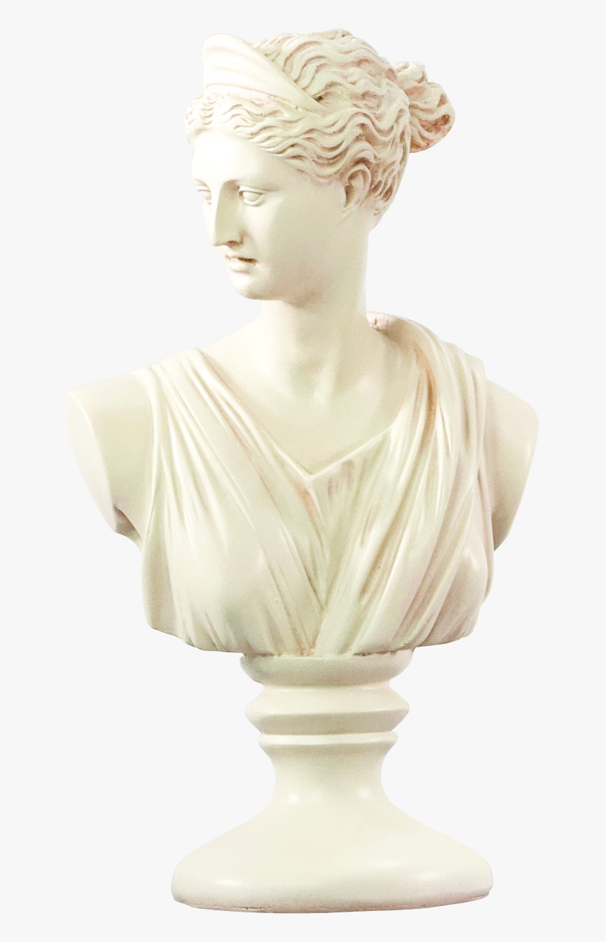 Roman Woman Statue - Roman Bust Png Woman, Transparent Png, Free Download