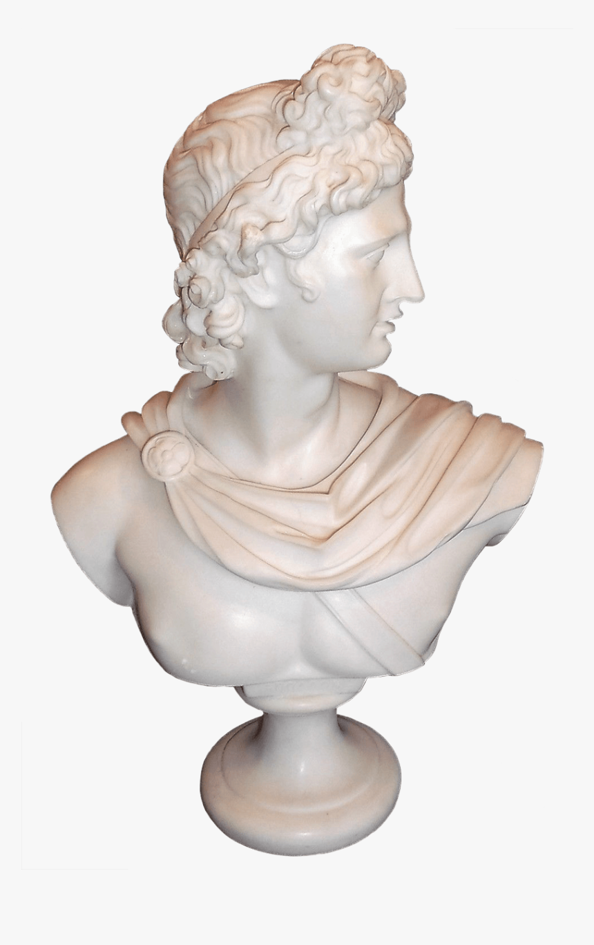 Apollo Marble Powder Bust - Transparent Apollo Statue Png, Png Download, Free Download