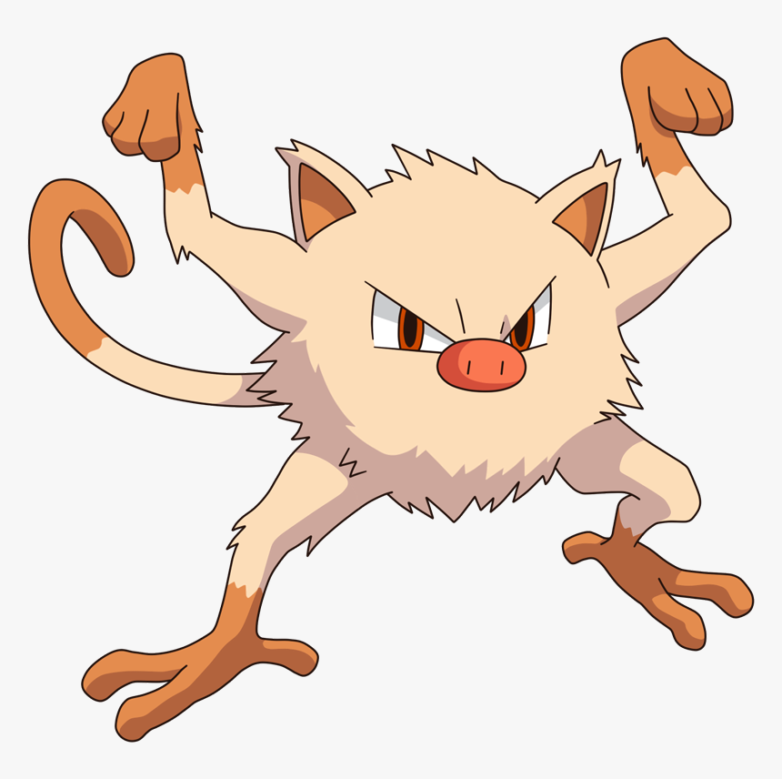 Mankey Pokemon - Imagenes De Pokemon Mankey, HD Png Download, Free Download