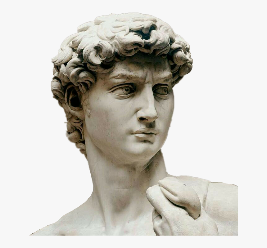 #david #roma #roman #davidmichelangelo - David Statue Head Png, Transparent Png, Free Download