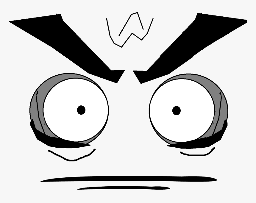 Evil Cartoon Eyes - Bfdi Angry Evil Leafy, HD Png Download, Free Download