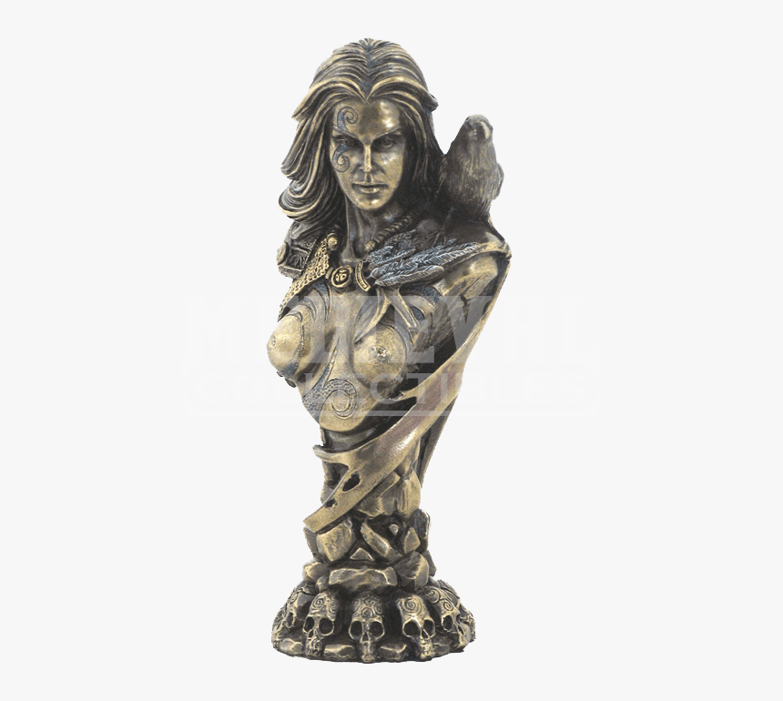 Celtic Goddess Morrigan Bust , Png Download - Celtic Goddess Morrigan Statue, Transparent Png, Free Download