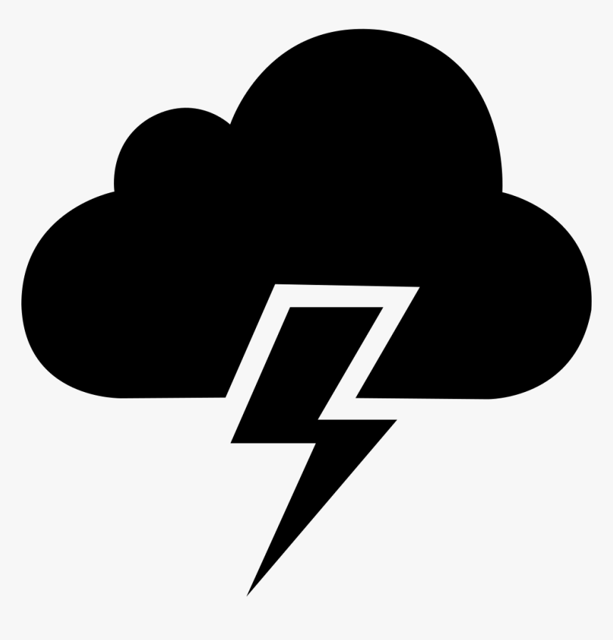 Lightning Weather Cloud - Lightning Weather Icon Png, Transparent Png, Free Download