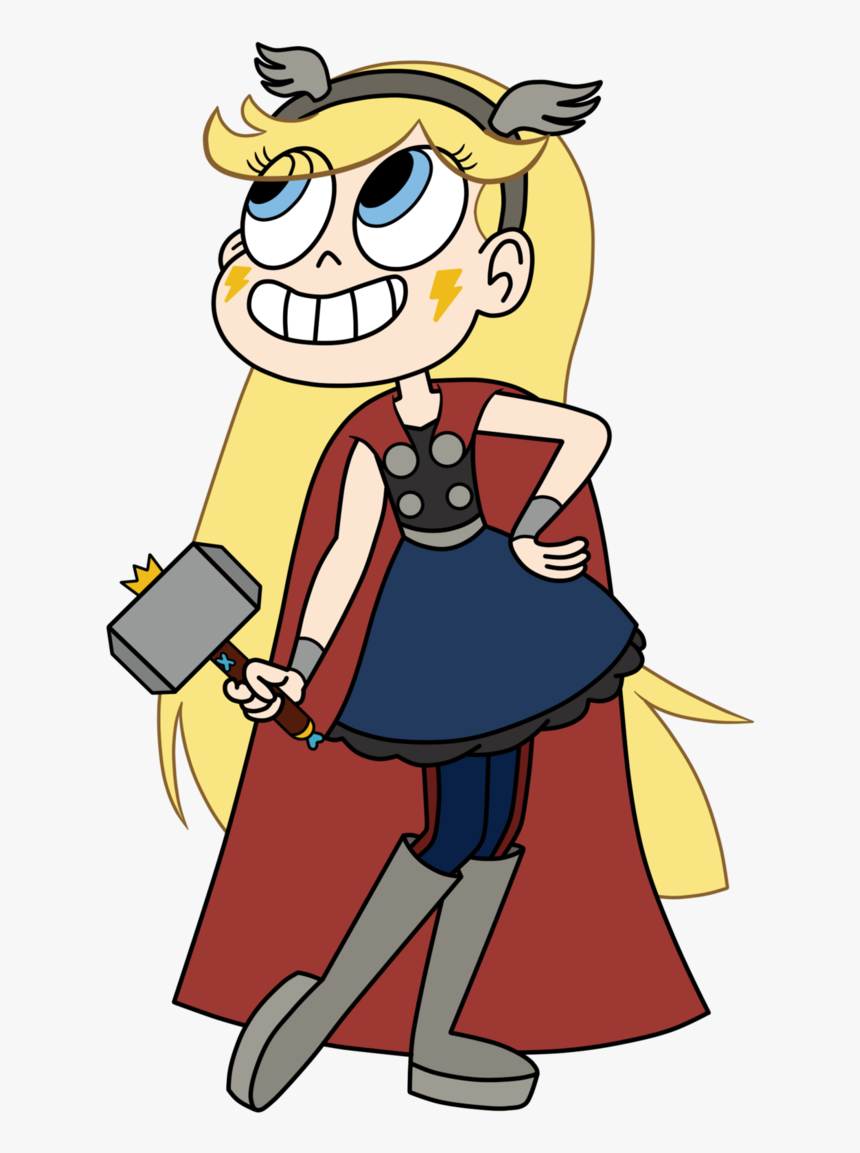 Star Butterfly As Odinson By Mtfc On - Star Vs The Forces Of Evil Star Dress, HD Png Download, Free Download