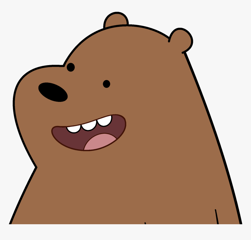 Transparent Default Avatar Png - We Bare Bears Grizz Drawing, Png Download, Free Download