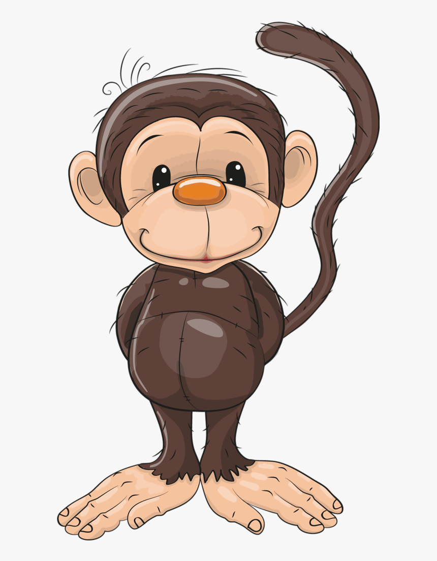 Transparent Monkey Clipart - Familia De Monos Animados, HD Png Download, Free Download