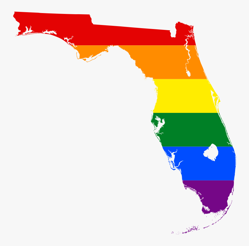 Transparent Gay Flag Png - Florida Rainbow, Png Download, Free Download