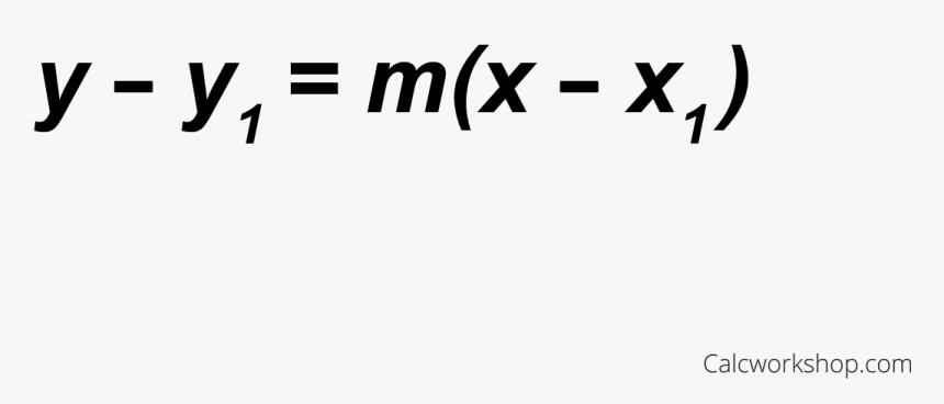Writing The Equation Of A Line - Point Slope Form Formula, HD Png Download, Free Download
