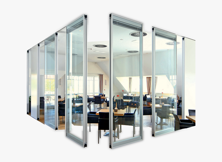 Partition-break - Office Folding Partition To Glass, HD Png Download, Free Download