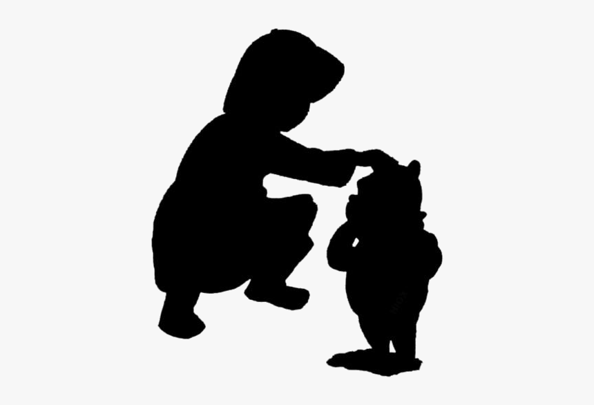Christopher Robin Winnie The Pooh Png Image Clipart - Silhouette, Transparent Png, Free Download