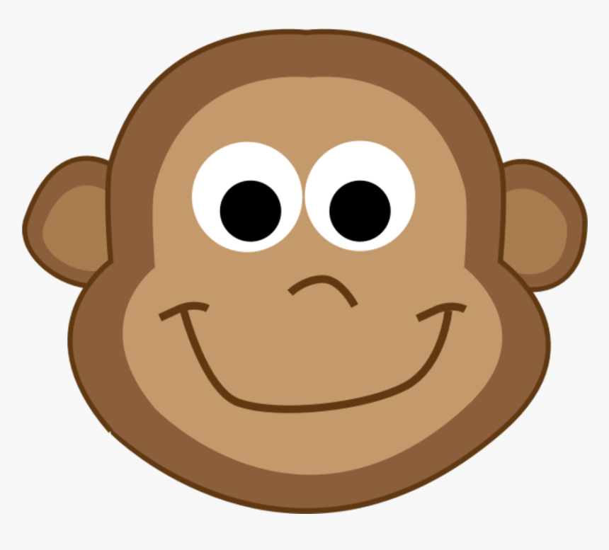 Head,primate,vertebrate - Cartoon Monkey Head, HD Png Download, Free Download