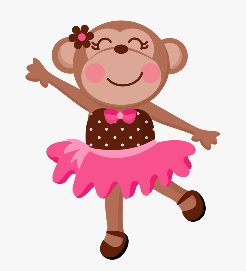 Girl Monkey Clipart, HD Png Download, Free Download