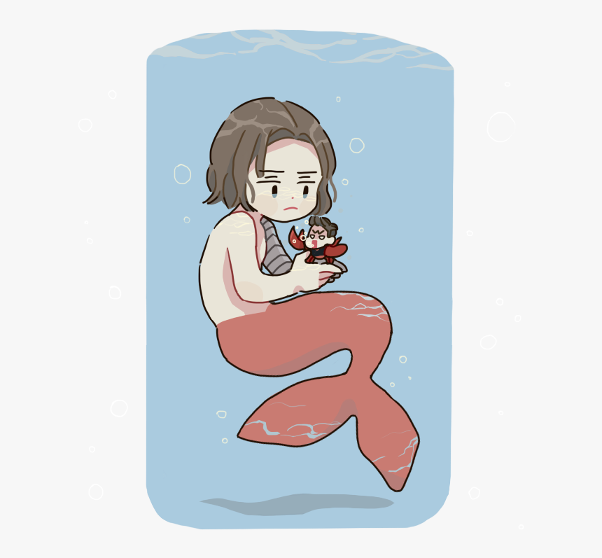 Bucky Barnes Au Mermaid , Png Download - Bucky Barnes Mermaid, Transparent Png, Free Download