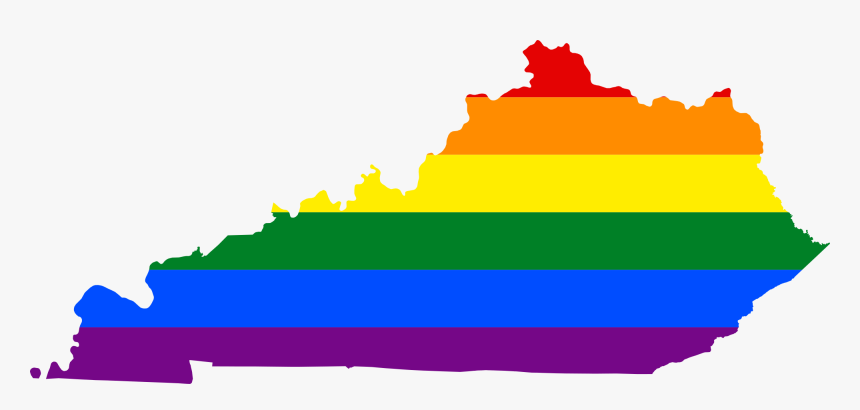 Lgbt Flag Map Of Kentucky - Lgbt Kentucky, HD Png Download, Free Download