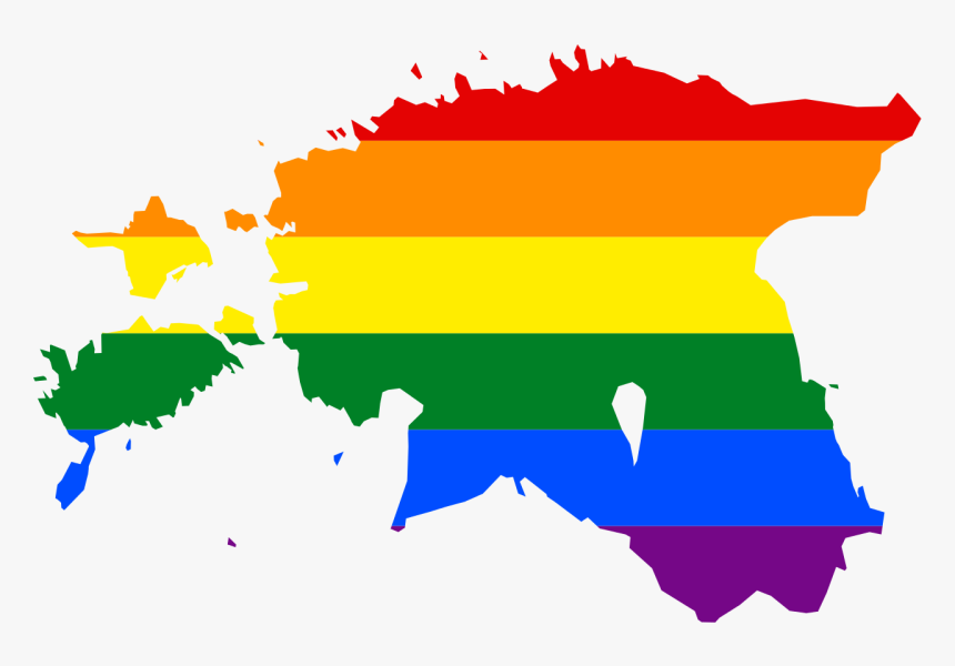 Estonia Flag Map, HD Png Download, Free Download
