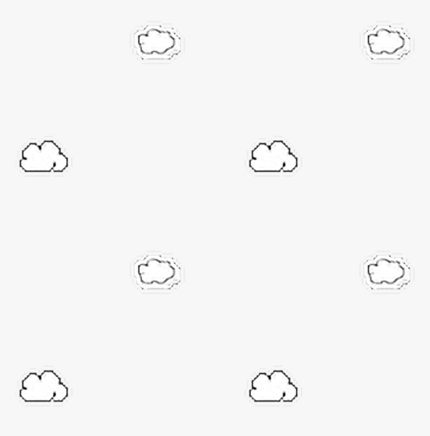 Cloud Nube Sky White Tumblr White Blanco Transparente - Draw Aesthetic Clouds, HD Png Download, Free Download