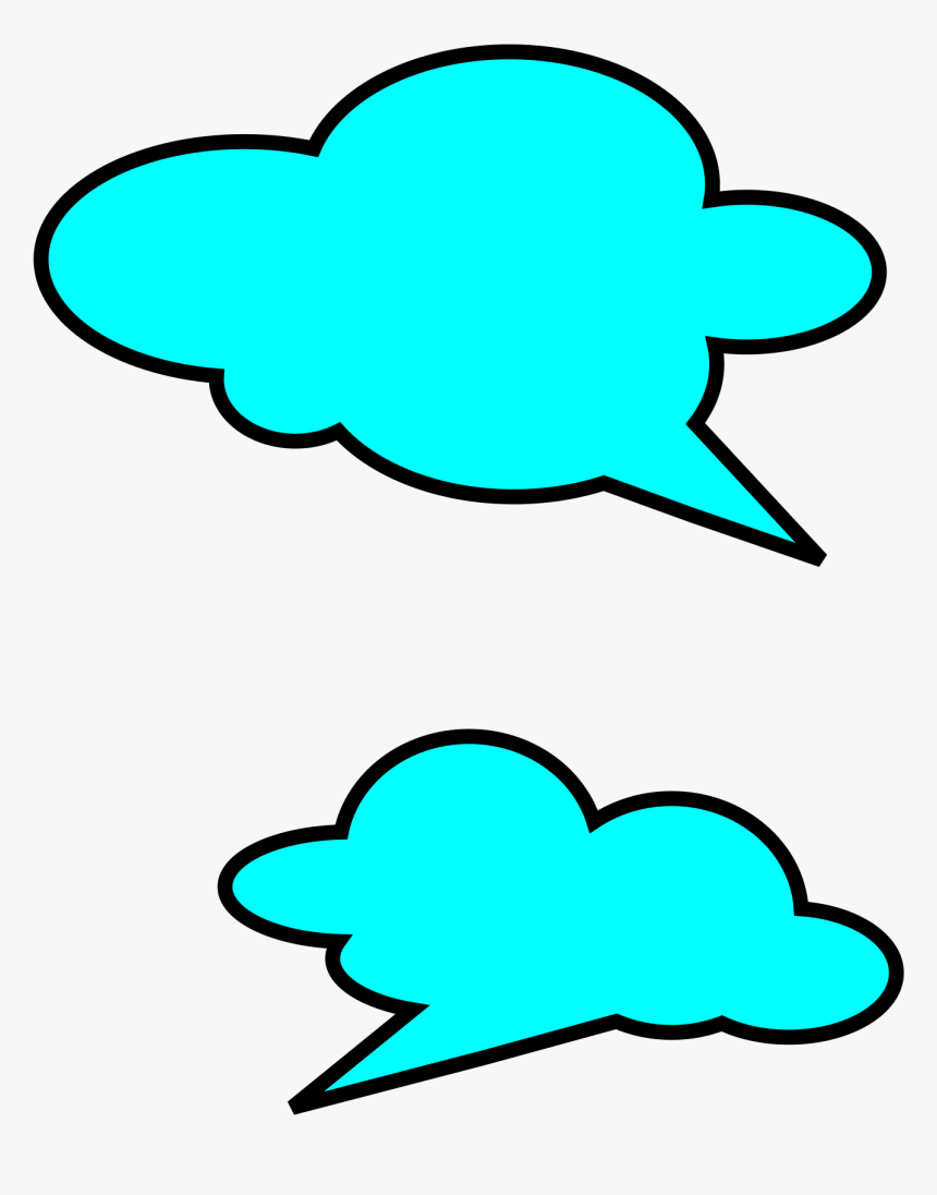 Talk Bubbles Clip Art - Cloud Talk Png, Transparent Png, Free Download