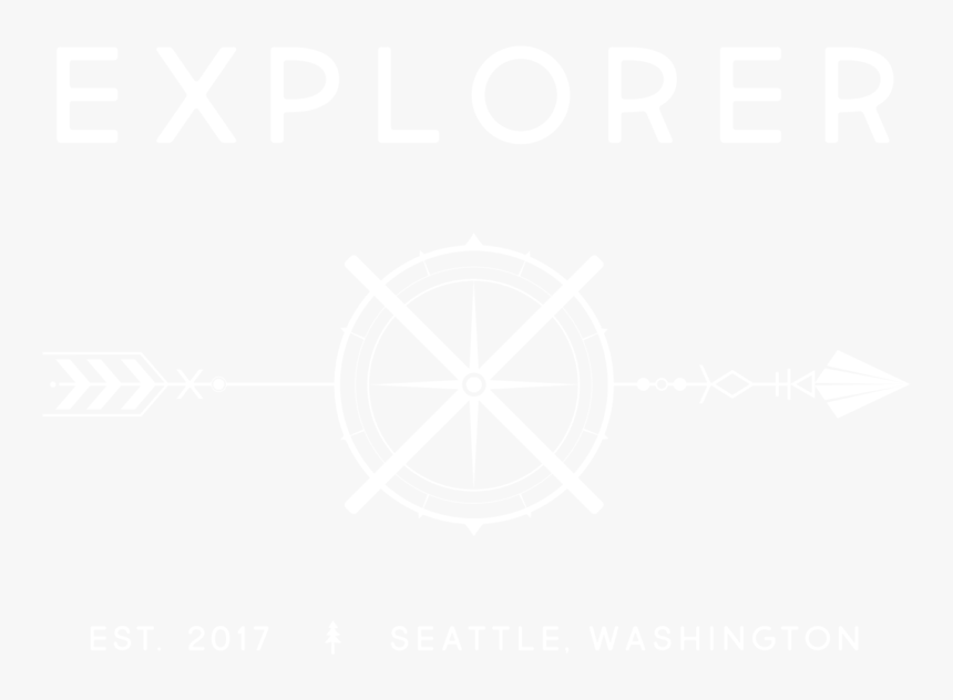 White Out Explorer X Logo Primary Logo - Johns Hopkins Logo White, HD Png Download, Free Download