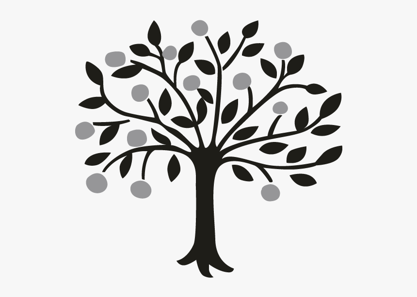Draw Trees Drawing Bay Laurel Lemon - Clipart Tree Png Black And White, Transparent Png, Free Download