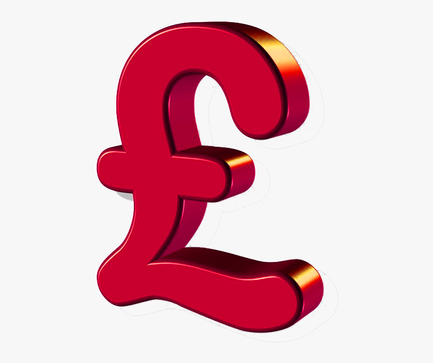 Red Pound Sign Transparent Image Financial - Transparent Pound Sign, HD Png Download, Free Download