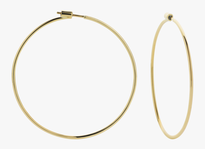 Transparent Gold Hoop Png - Gold Hoop Earrings Png, Png Download, Free Download