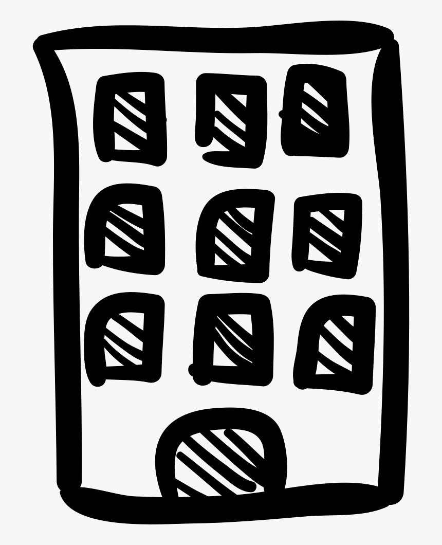 Building Hand Drawn Tower - Building Hand Drawn Png, Transparent Png, Free Download