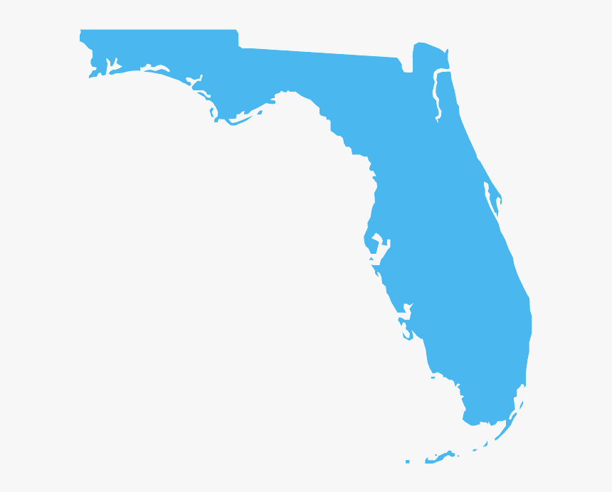 Florida Map Silhouette, HD Png Download, Free Download