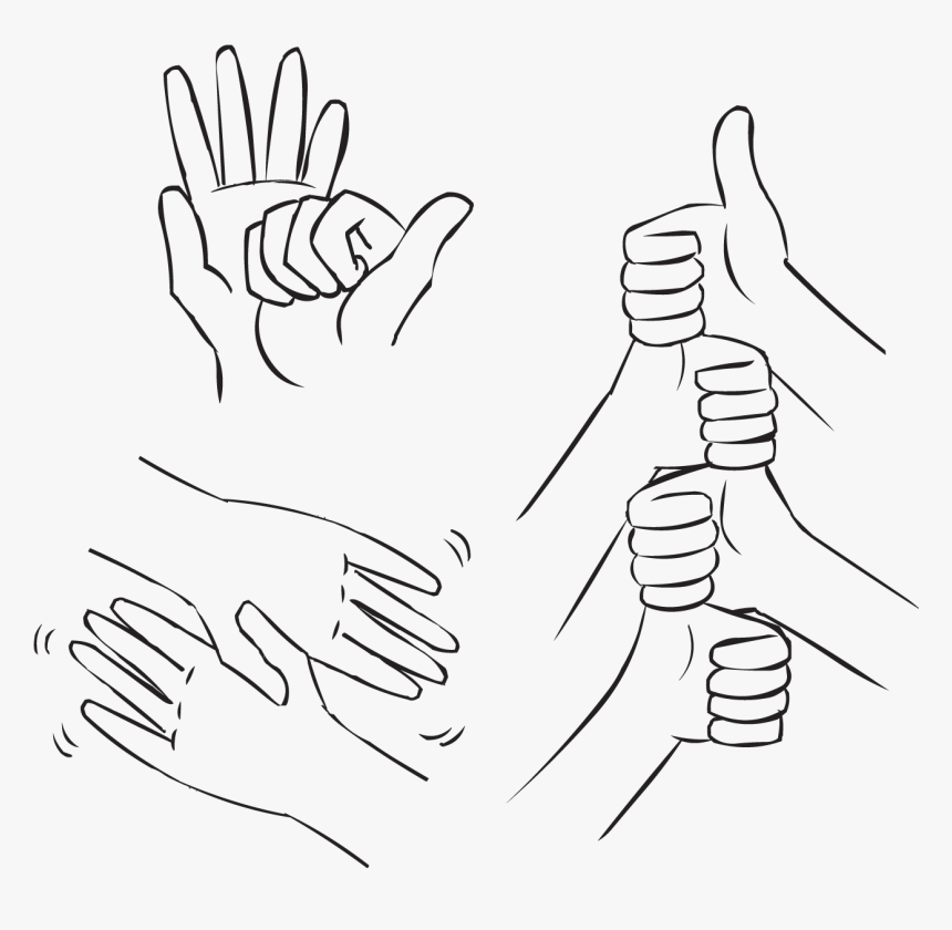 Handshake Drawing At Getdrawings - Sketch, HD Png Download, Free Download