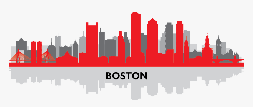 Boston Skyline Silhouette Png, Transparent Png, Free Download