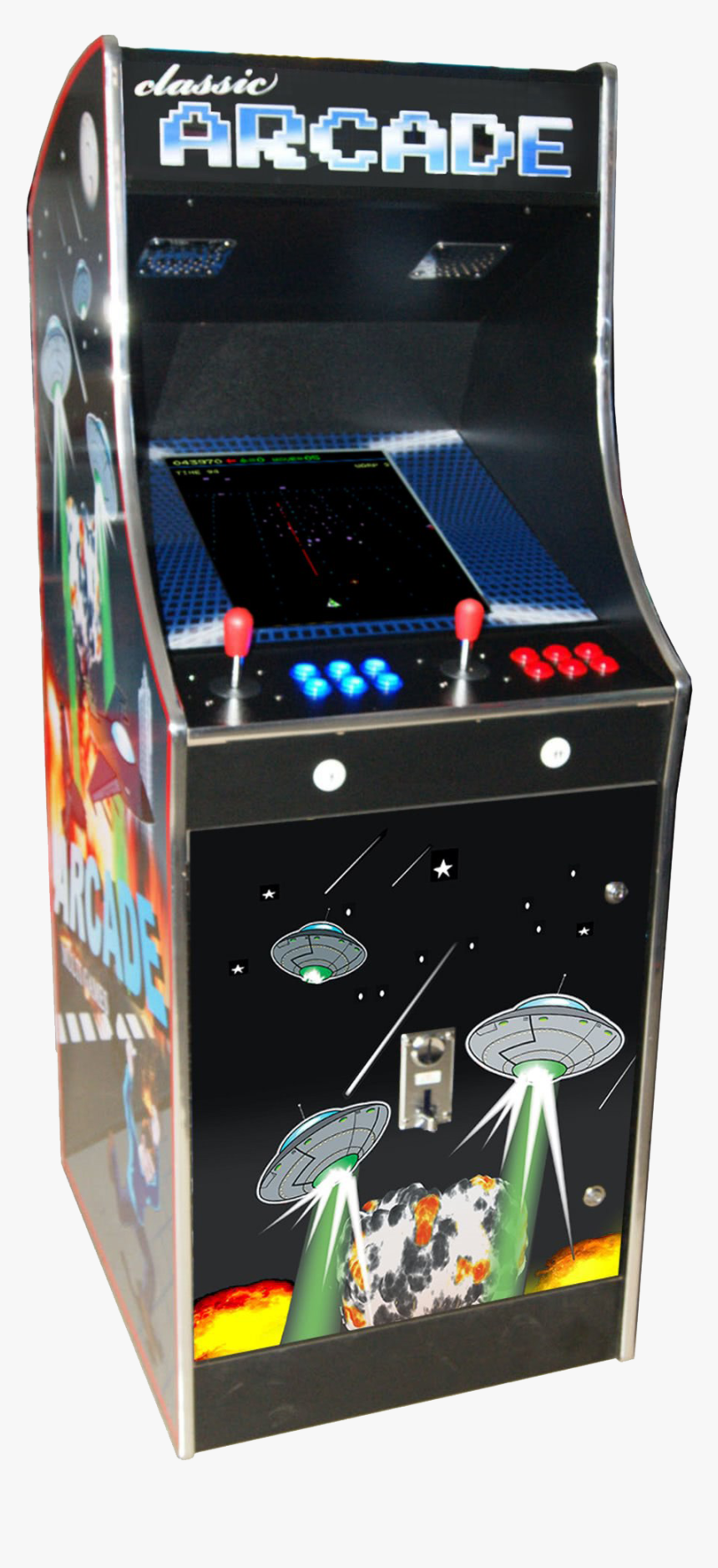 Arcade Machine Png Image - Space Themed Arcade Cabinet, Transparent Png, Free Download