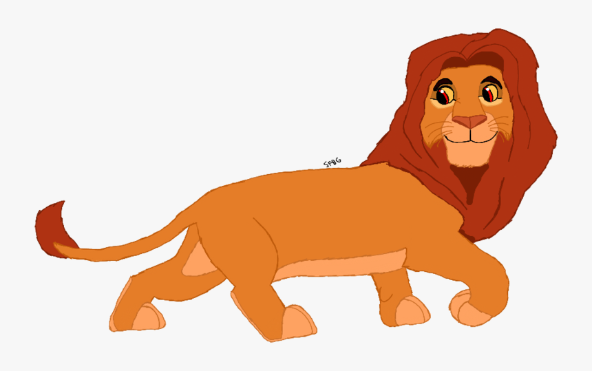 Simba Nala Lion Drawing Art - Simba The Lion As An Adult, HD Png Download, Free Download