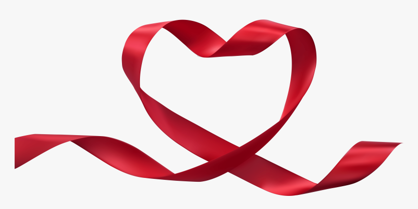 Heart Ribbon Transparent Png Clip Art Image - Heart Ribbon Clipart, Png Download, Free Download