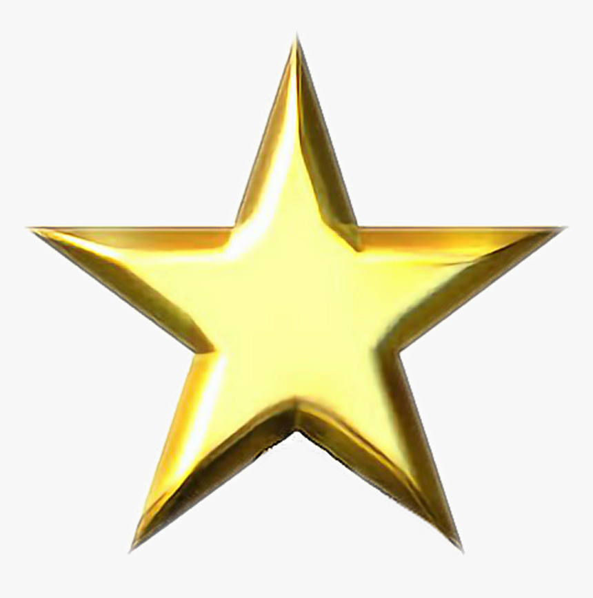 #gold #star #stargold #goldstar #shine #yellow #yellowstar - Gold Star, HD Png Download, Free Download