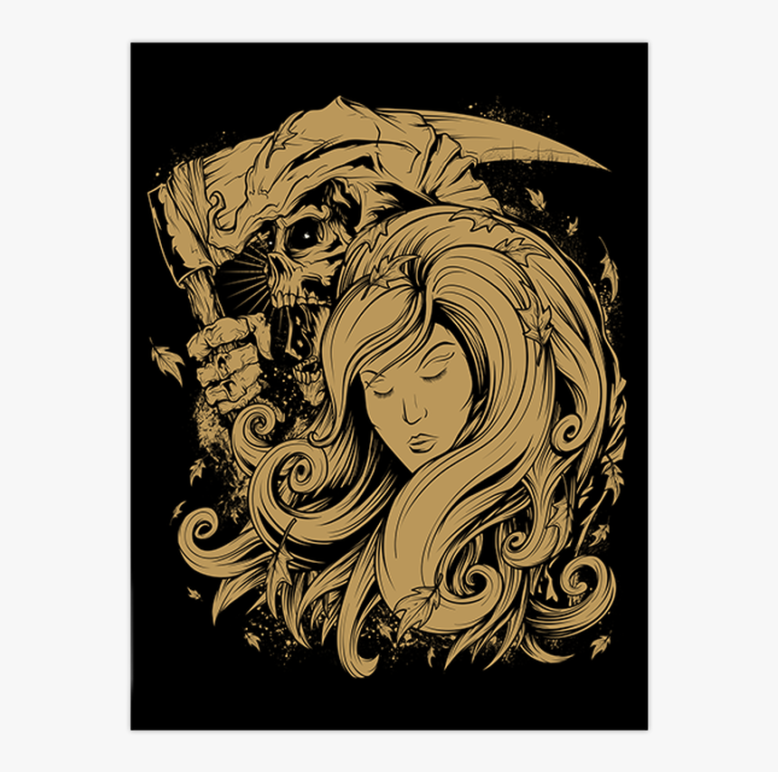 Fall Of Autumn Metallic Screen Print - Deviantart Wallpaper Iphone, HD Png Download, Free Download