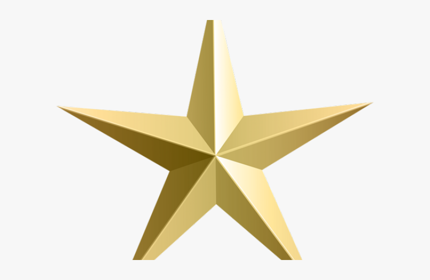 Bronze Clipart Rustic Star - Clear Background Gold Star, HD Png Download, Free Download