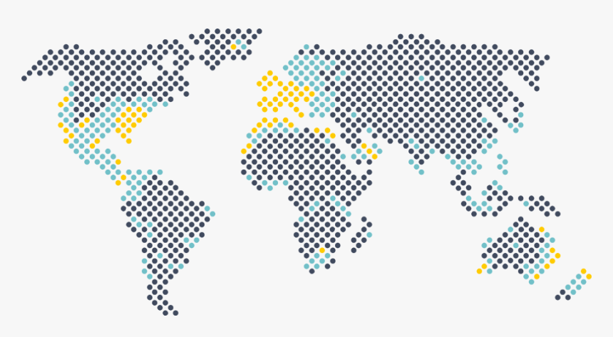 World Map With Dots, HD Png Download, Free Download