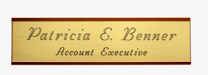 Brass Door Name Plate Png, Transparent Png, Free Download