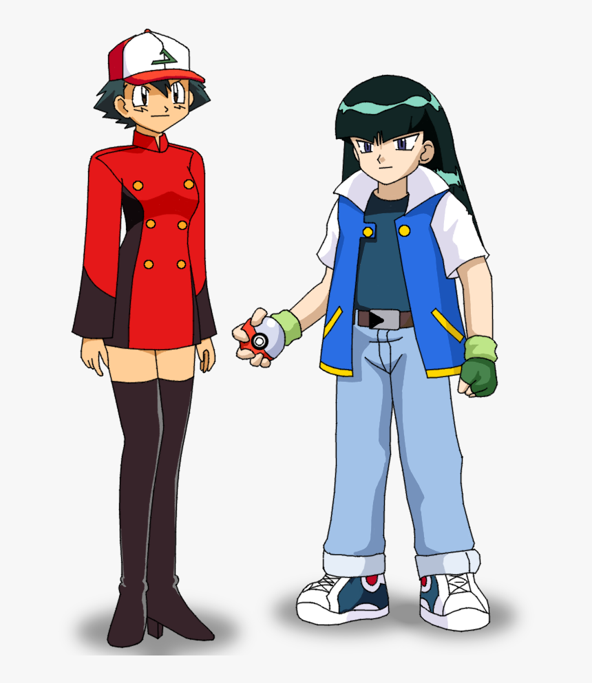 Sabrina Ash Head Swap - Pokemon Ash And Sabrina, HD Png Download, Free Download