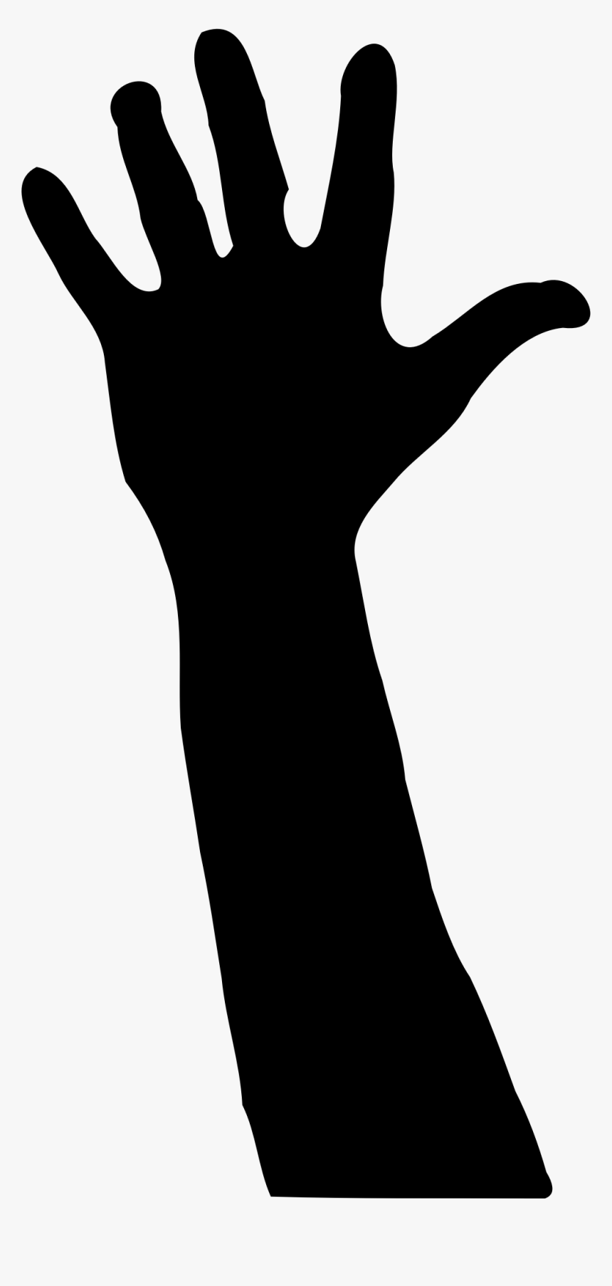 Clip Art Hands Reaching - Hand Reaching Up Silhouette, HD Png Download, Free Download