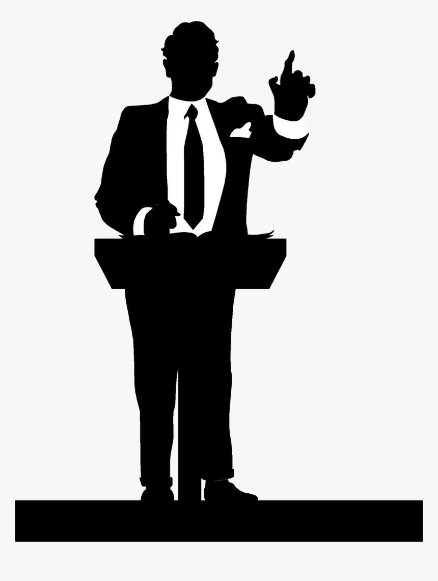 Public Speaking Orator Sermon Clip Art - Pastor Png, Transparent Png, Free Download