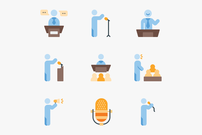 Public Speaking - Public Speaking Icons, HD Png Download, Free Download