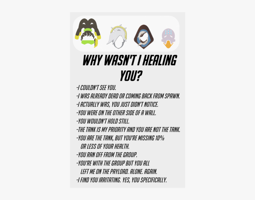 Bees Stuff - Wasn T Healing You Overwatch, HD Png Download, Free Download